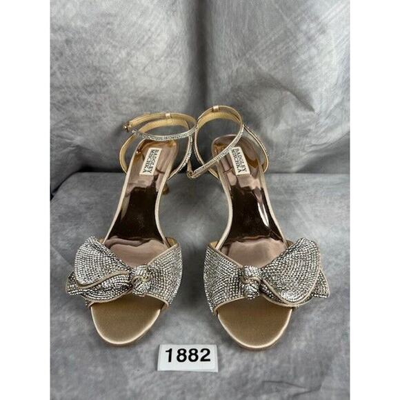 Badgley Mischka Women's Remi Heeled Sandal Size 9.5 Nude $235 - Picture 2 of 6